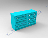 Тумба комод с 6-ю ящиками МДФ ТКО-1