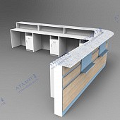 Стойки регистратуры СРП-1 сборка